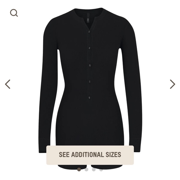 SKIMS Other - NWT SKIMS SOFT LOUNGE ONESIE ONYX